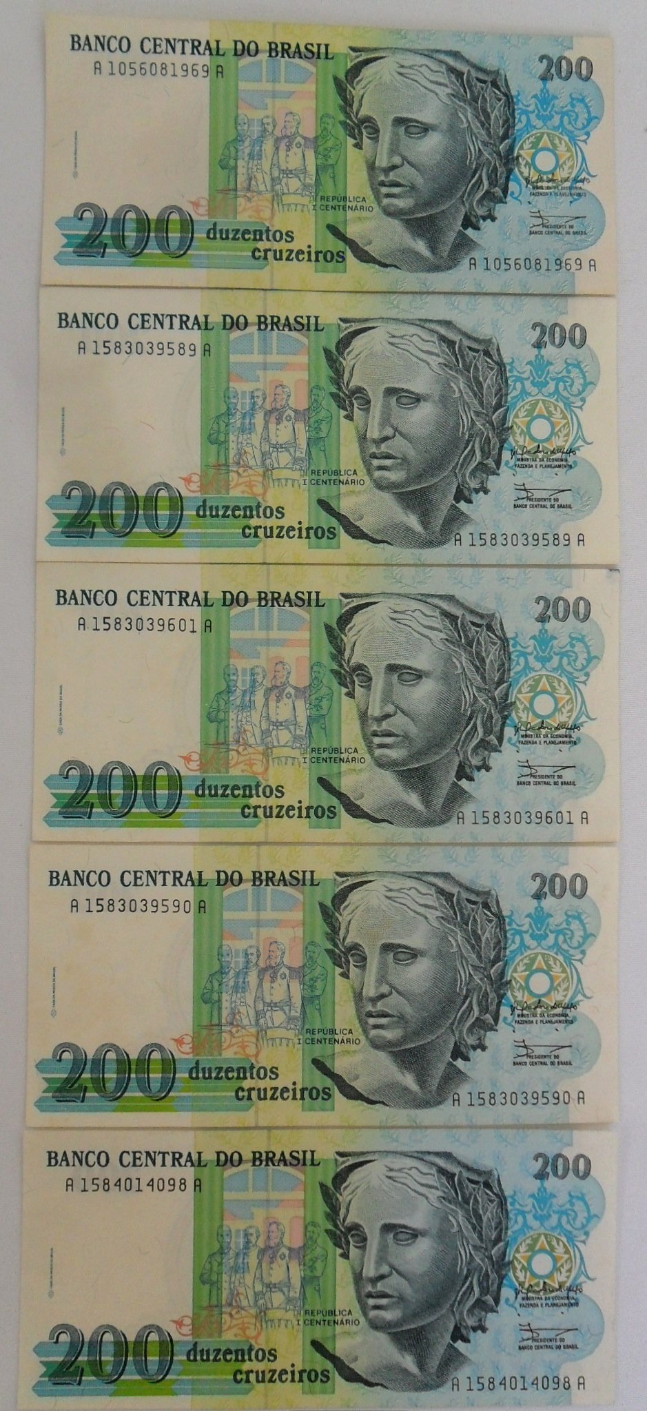 200 DUZENTOS CRUZEIROS BANCO CENTRAL DO BRAZIL