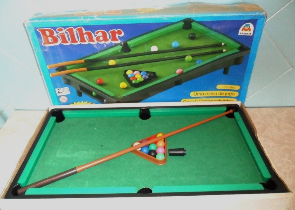 Jogo de Sinuca - Bilhar De Luxo - 408B - Braskit - Real Brinquedos